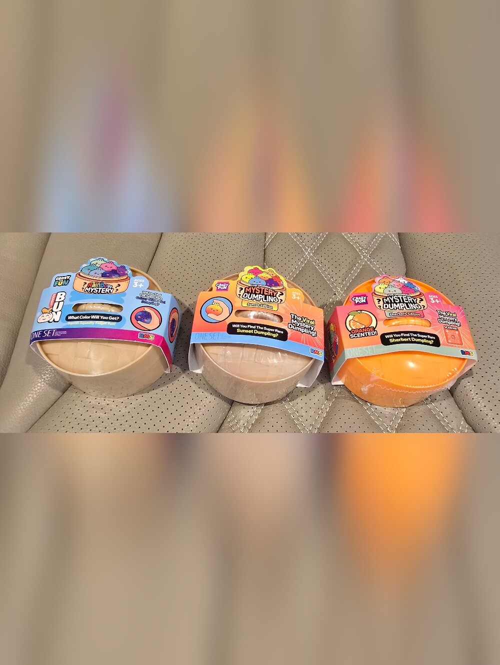 Bundle Of 3 RMS Dumplings, 1 Sunset, 1 Sherbert, 1 Rainbow